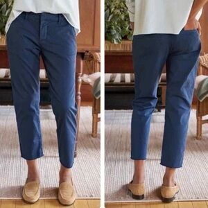 Frank & Eileen Wicklow The Italian Chino Performance Twill Pants in Navy Size 8